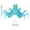 Blue, variant on NFTIGB Silicone Artificial Fluorescent Simulation Octopus Aquarium Fish Tank Decoration Glowing Ornament For Saltwater Freshwater Green 3.94 inches / 10 cm