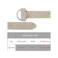 thumbnail image 4 of INSPIRE CHIC Women's Vintage Elegant Pinless Smooth Buckle Silver Circle Casual Belt for Jeans Dress 103x3cm/40.6x1.2" Khaki, 4 of 6