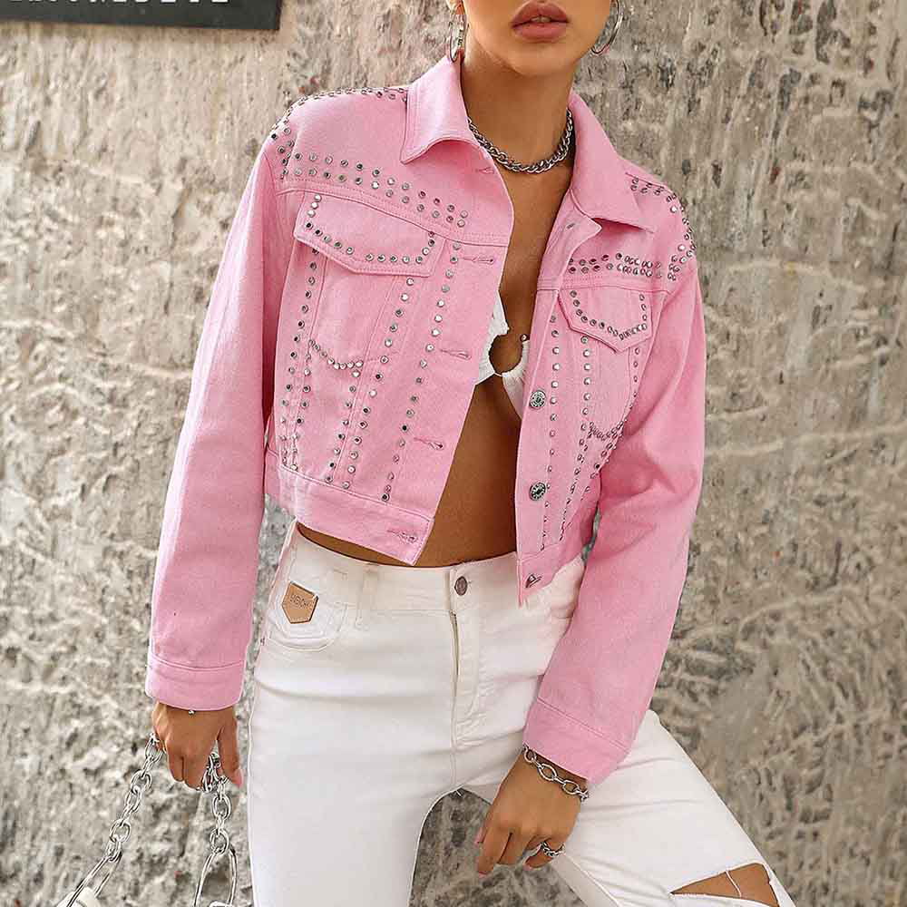 Buy Light Pink Denim Jacket for Women | ONLY | 289028203