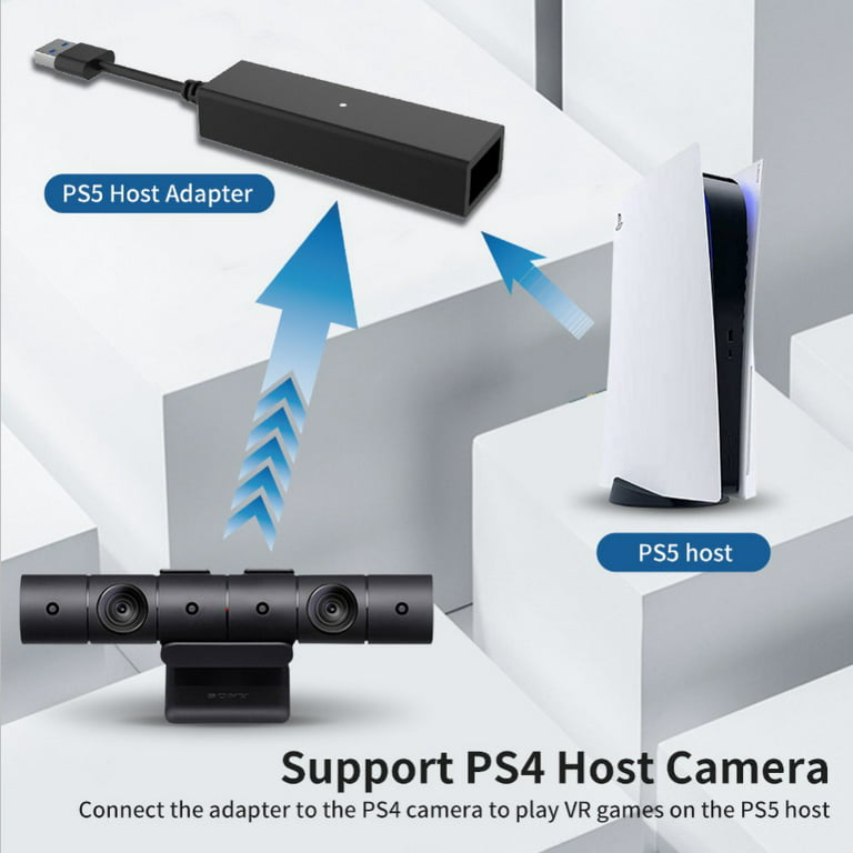 PS VR Adapter Cable, Camera Adapter for PS5 PS4, Playstation Camera ps4,  Mini Camera Adapter for PSVR Games, USB3.0 PS VR on PS5 Playstation 5, Male  to Female for VR Game 