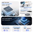 thumbnail image 4 of MOREFINE M8 N150 MINI PC WiFi 5 BT5.0 DDR4 32G 1TB NVME Windows11 Pro Mini computadora SSD de doble canal PC portátil para juegos, 4 of 5