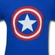 Captain America Merveille Super-Héros Bande Dessinée Bouclier sur T-Shirt T-Shirt Royal Adulte – image 2 sur 3