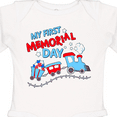 thumbnail image 4 of Inktastic My First Memorial Day Train Boys or Girls Long Sleeve Baby Bodysuit, 4 of 5