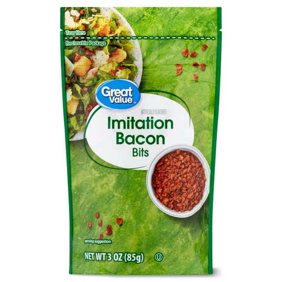 (2 Pack) Great Value Bacon Flavored Bits, 3 oz