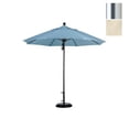 thumbnail image 1 of 9' Fiberglass Market Umbrella Pulley Open S Anodized/Olefin/White, 1 of 4