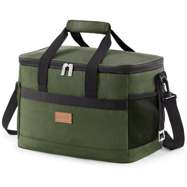 Bolsa Térmica Lifewit 20L/30 Latas Plegable Aislada Verde