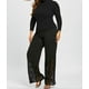 thumbnail image 2 of Pantalones casuales de talla grande para mujer Pantalones anchos de encaje para mujer para chicas gorditas, 2 of 4
