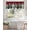 Red, variant on Pink Christmas Car Kitchen Valances for Windows Winter White Snowscape Valance Curtains  for Kitchen /Living Room/Bedroom/ Bathroom Decor, 54"x18 " ,Rod Pocket 1 Panel,