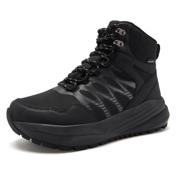 OrthoComfoot Men's Orthopedic Waterproof Hiking Boots: Comfortable Supportive Shoes for Walking and Everyday Wear