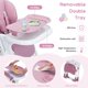 thumbnail image 3 of ChaoLink Silla alta para bebé, silla multifuncional para infantes con altura y reclinación ajustable, silla plegable para bebés y niños pequeños, 3 of 8