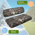 thumbnail image 5 of Uorisanigo Golf Cart Seat Covers Funny Elastic Golf Cart Seat Covers 2 Passengers American Flag Hunting Forest Wolf Heat-Resistant Golf Cart Cushions Front Seat Fit EZGO TXT RXV/Club Car DS, 5 of 7
