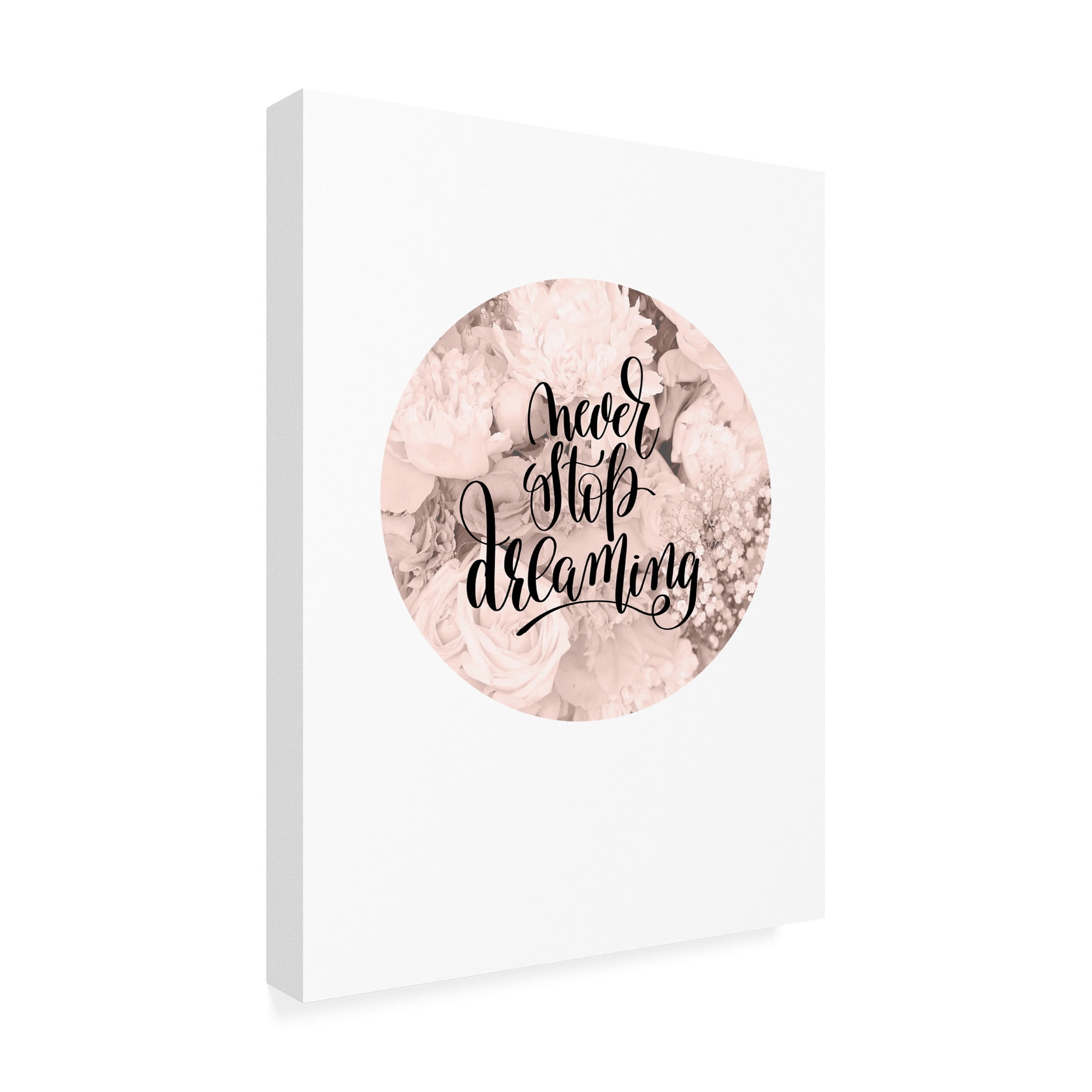 Trademark Fine Art 'Never Stop Dreaming' Canvas Art by TypeLike