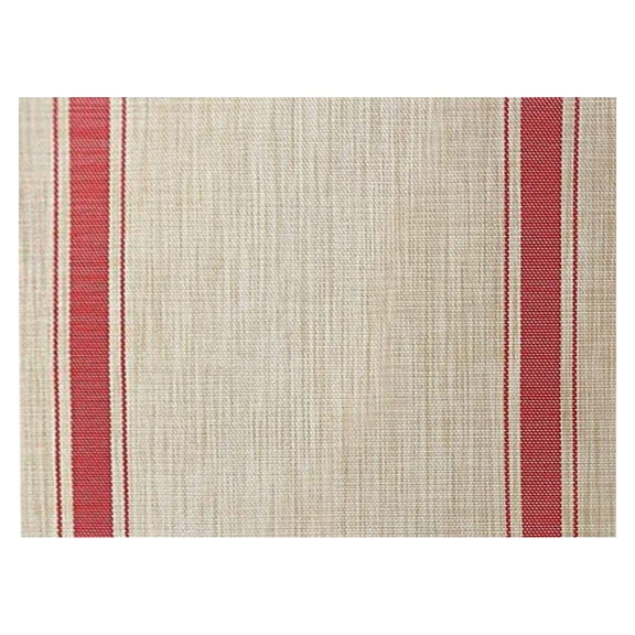 Striped Woven Placemat, Vinyl/Plastic Woven Place Mats for Kitchen Table Indoor/Outdoor Washable Placemat Wipeable Dining Table Mats, 1 Pcs, 17.7x11.81"