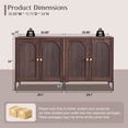 thumbnail image 2 of SinCiDo Modern TV Stand for TVs up to 65", Wood Entertainment Center w/Adjustable Shelves, 61.75‬"W Media Console Cabinet for Living Room, 2 of 7