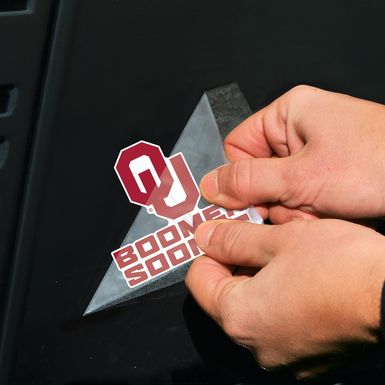 NCAA Oklahoma Slogan 4" x 4" Perfect Cut Decal