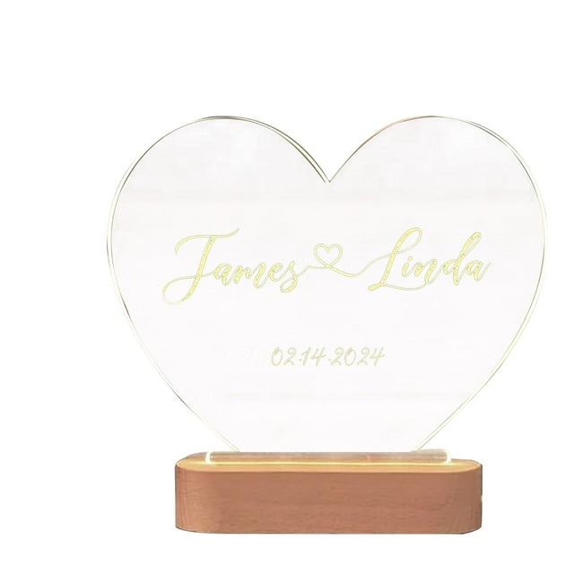 Halloween Decorations Inflatable LUCKOR Acrylic Plaque Personalised Night Light Birthday Gifts For Custom Valentine's Day Gift With Photo Anniversary Memorial Gifts For Couples Christmas Graduati