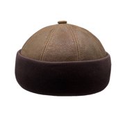Shearling Sheepskin Fur Beanie Hat, Winter