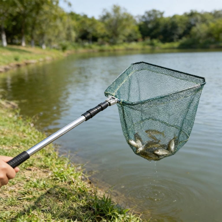 compact telescopic fishing net Yihuala Compact Telescoping Fishing Net with Foldable Aluminum Handle, for  Outdoor Adventures and Travel