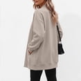 thumbnail image 4 of SUNBS V‑Neck Button Sweatshirts Cardigan for Women Fall Jacket Oversized Casual Clothes with Pockets, 4 of 9