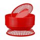 thumbnail image 2 of Oval Food Baskets for Bread, Fries, Chicken, Hot Dogs - Retro Storage Bins for Picnic and Kitchen Use, 2 of 5