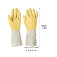 thumbnail image 4 of Bwomeauty Kitchen Accessories, Random Color 1Pair Rubber Thickened Cleaning Gloves Dishwashing Gloves Household Kitchen Housework Cleaning Rubber Gloves, Womens Gifts, 4 of 6
