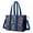 Bernese Mountain And, variant on Teacher Tote Bag,Bichon Dog Blue Florals Teacher Utility Tote Bag,Large Work Tote Bags for Women with Multiple Pockets,Top Zipper Closure,13.8x10.6x6.7 Inch