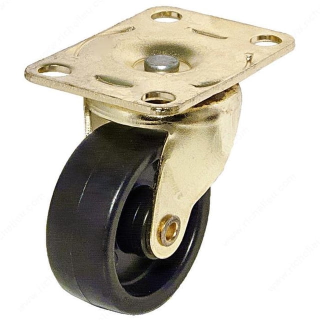 Madico F28164 Roulette de Meuble Légère 1,6 Po, Noir