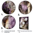 thumbnail image 3 of Designart "Japon Art violet Wisteria Archway III" Cityscapes Floater Framed Canvas Art Print, 3 of 7
