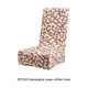 thumbnail image 2 of Injueey 5 pack/lote funda elástica para silla para fácil instalación y extracción funda para sillas de comedor elegante Decoración del hogar base de champán, 2 of 6