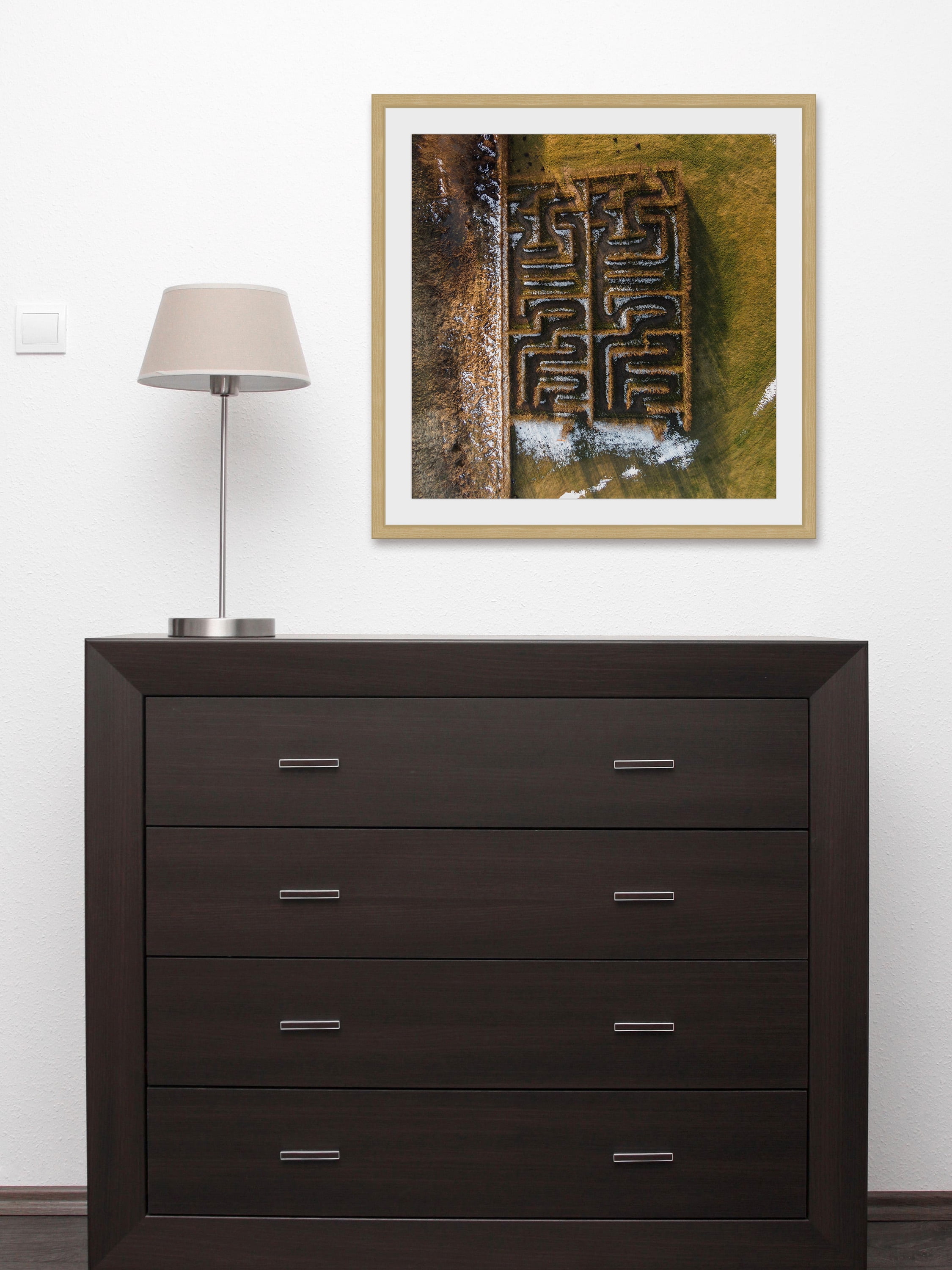 "Mazes" Framed Painting Print