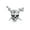 Silver, variant on Womens Sterling Silver Halloween Caribbean Pirate Skull & Cross Swords Charm Bead Oxidized for Bracelet