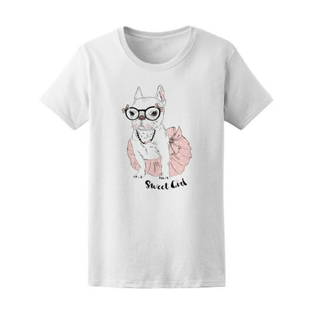Cute French Bulldog Ballerina Tee Women's -Image by Shutterstock