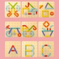 thumbnail image 2 of Pegboard Puzzle Juguetes Montessori Juguetes Letras Números Juguetes de aprendizaje para niños, 2 of 8