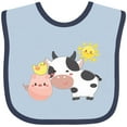 thumbnail image 3 of Inktastic Fun Farm Animals Cow, Pig, Chick Boys or Girls Baby Bib, 3 of 4