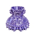 thumbnail image 2 of Princess Dress Desktop Storage Box - 4.3In Plastic Pen Holder, Cute Purple Skirt Organizer for Makeup Brushes Pens, Kawaii Vanity Desk Decor Gift for Women and Teens, Desktop Organizing Decorations, 2 of 6