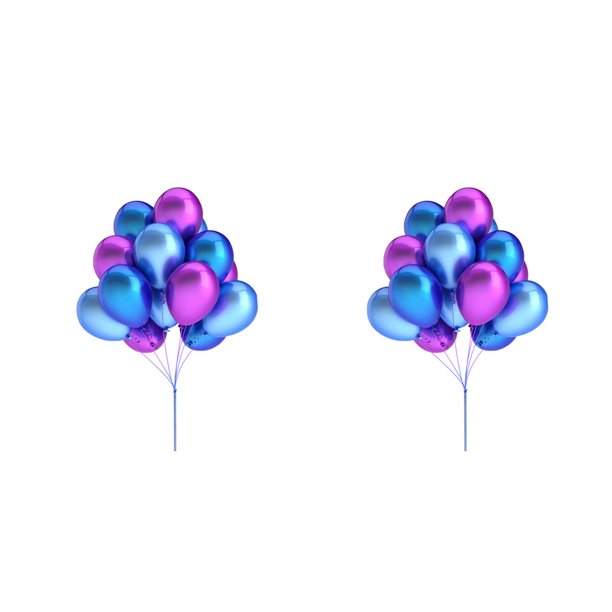 Billuyoard 50 unids/set de globos de látex gruesos, juguetes inflables DIY para niños, suministros de regalo, decoración de fiesta de púrpura oscuro + azul oscuro 2Conjunto