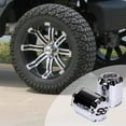 thumbnail image 2 of 10L0L Golf Cart SS Wheel Center Cover Hub Caps for Club Car EZGO Yamaha Chrome (Set of 4), 2 of 12