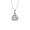 10K White Gold, variant on 10K Yellow Gold Diamond Heart Pendant with Silver Yellow Plating Cable Chain Necklace 18" (1/4 cttw, I2-I3 Clarity, I-J Color)