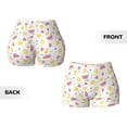 thumbnail image 4 of KLL Tropical Fruit Pattern Workout Shorts for Women Scrunch Short Gym Yoga Running Sport Active Exercise Fitness Shorts, 4 of 8