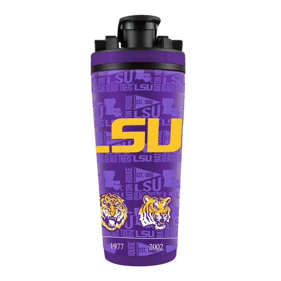 LSU Tigers 26oz. 4D Stainless Steel Shaker Bottle