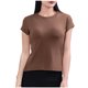 thumbnail image 2 of mfyjkho Tops Para Salir, Camiseta Informal De Manga Corta De Color Liso Para Mujer, Camiseta De Cuello Redondo, Blusas Para El Hogar Tops Para Hacer Ejercicio Para Mujer Xl, 2 of 5
