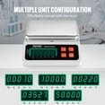 thumbnail image 3 of VEVOR Industrial Counting Scale, 10 kg x 0.1 g, Digital Scale for Parts and Coins, g/kg/lb/oz/ct Units, Electronic Gram Scale Inventory Counting Scale Kitchen Jewelry Counting Scale with LED Screen, 3 of 9