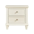 thumbnail image 2 of Chelsea Lane Elise 2-Drawer Nightstand End Table, White, 2 of 6