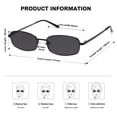 thumbnail image 3 of Gafas de sol SOJOS Y2k Narrow Rectangle SJ1187 Negro/Gris, 3 of 4