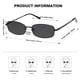 thumbnail image 3 of Gafas de sol SOJOS Y2k Narrow Rectangle SJ1187 Negro/Gris, 3 of 4