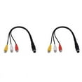 thumbnail image 1 of 2X 4 Pin S-Video to 3 Female TV Adapter Laptop Cable, 1 of 6
