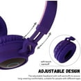 thumbnail image 6 of Timoom Kids Bluetooth 5.0 Cat Ear Headphones Foldable On-Ear Stereo Wireless Headset with Mic LED Light and Volume Control Support TF Card Aux in Compatible with Smartphones PC Tablet, 6 of 7