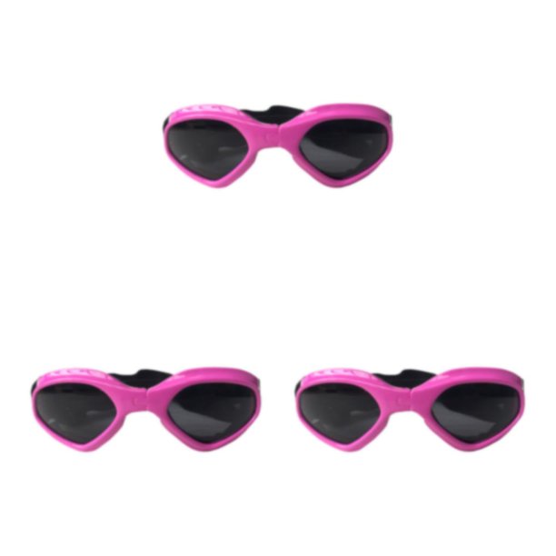 Billuyoard 1 par de gafas de sol para mascotas Reemplazo plegable Adorable Natación al aire libre Snowboard Mascotas Gafas Gafas Rosa Type1 NO1