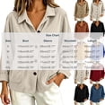 thumbnail image 3 of TtopsQueen Women’s Corduroy Button Down Shacket, Lapel Collar, Long Cuffed Sleeve, Dual Side Patch Pockets, Loose Drop‑Shoulder Oversized Shirt Jacket For Casual Street Going‑Out Blue,M, 3 of 6