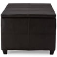 thumbnail image 3 of Baxton Studio Indy Faux Leather Lift Top Coffee Table Ottoman in Brown, 3 of 5